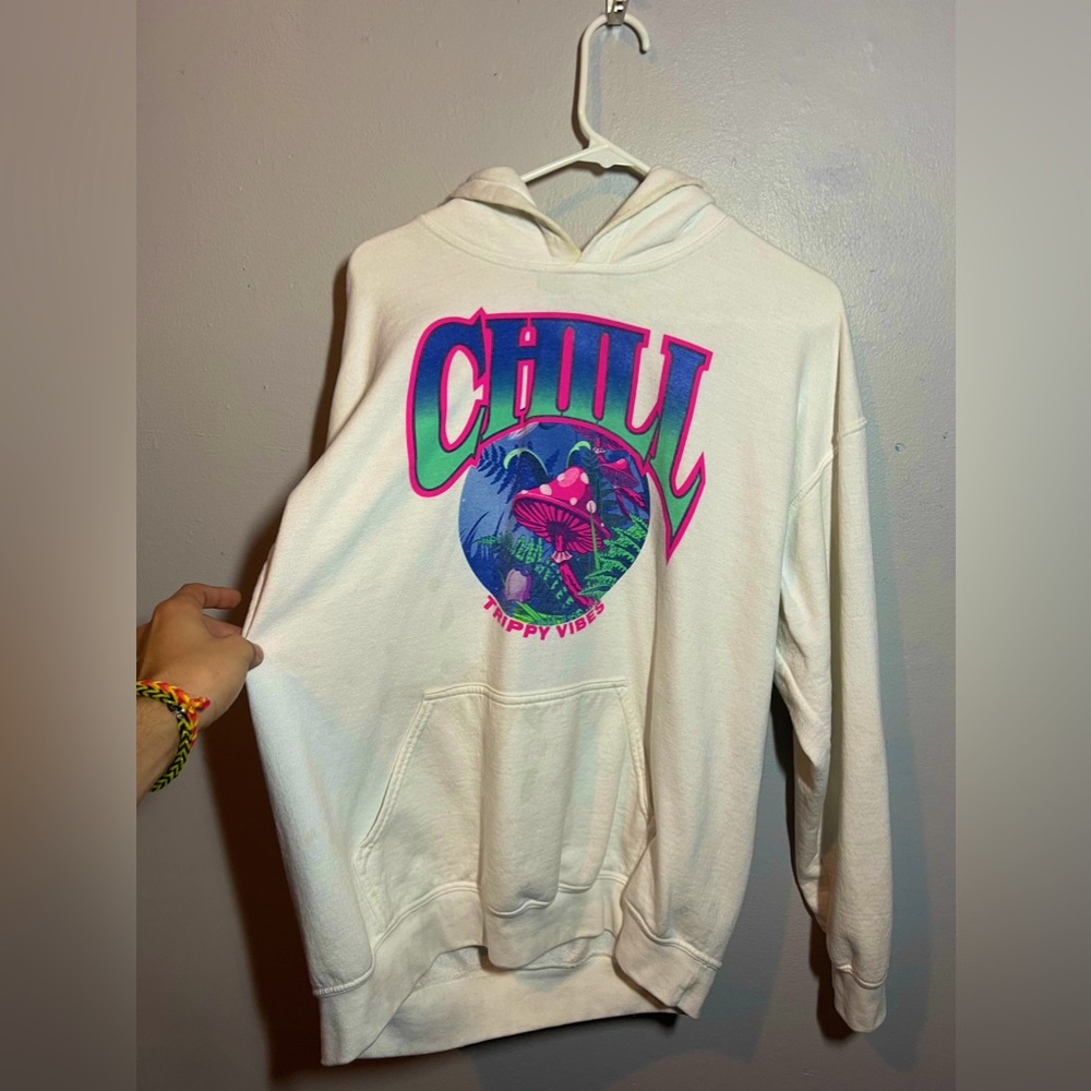 White Chill Vibes Hoodie